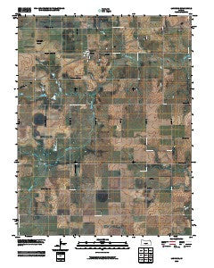 Langdon Kansas Historical topographic map, 1:24000 scale, 7.5 X 7.5 Minute, Year 2009