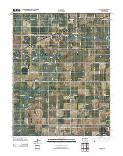 Langdon Kansas Historical topographic map, 1:24000 scale, 7.5 X 7.5 Minute, Year 2012
