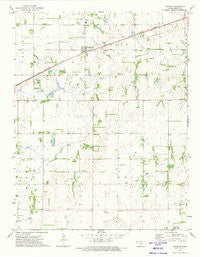Langdon Kansas Historical topographic map, 1:24000 scale, 7.5 X 7.5 Minute, Year 1971