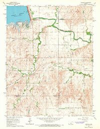 Langley Kansas Historical topographic map, 1:24000 scale, 7.5 X 7.5 Minute, Year 1964