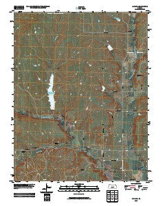 Lapland Kansas Historical topographic map, 1:24000 scale, 7.5 X 7.5 Minute, Year 2009