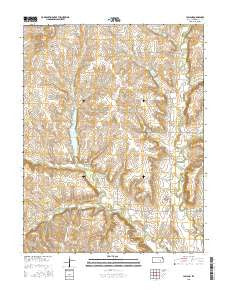 Lapland Kansas Current topographic map, 1:24000 scale, 7.5 X 7.5 Minute, Year 2015