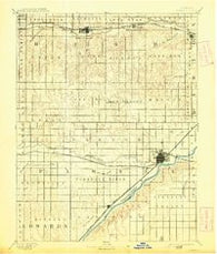 Larned Kansas Historical topographic map, 1:125000 scale, 30 X 30 Minute, Year 1891