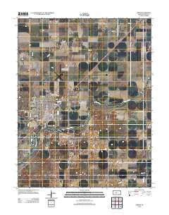 Larned Kansas Historical topographic map, 1:24000 scale, 7.5 X 7.5 Minute, Year 2012