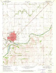 Larned Kansas Historical topographic map, 1:24000 scale, 7.5 X 7.5 Minute, Year 1970