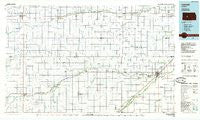 Larned Kansas Historical topographic map, 1:100000 scale, 30 X 60 Minute, Year 1985
