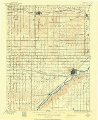 Larned Kansas Historical topographic map, 1:125000 scale, 30 X 30 Minute, Year 1889