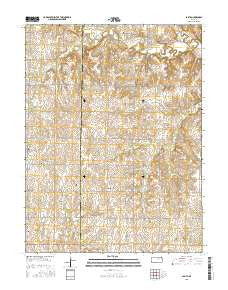 Lasita Kansas Current topographic map, 1:24000 scale, 7.5 X 7.5 Minute, Year 2015