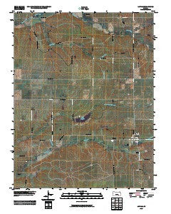 Latham Kansas Historical topographic map, 1:24000 scale, 7.5 X 7.5 Minute, Year 2009