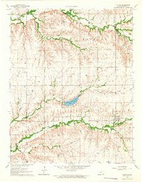Latham Kansas Historical topographic map, 1:24000 scale, 7.5 X 7.5 Minute, Year 1964