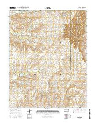 Latham SE Kansas Current topographic map, 1:24000 scale, 7.5 X 7.5 Minute, Year 2015