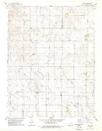 Laton Kansas Historical topographic map, 1:24000 scale, 7.5 X 7.5 Minute, Year 1978