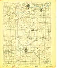 Lawrence Kansas Historical topographic map, 1:125000 scale, 30 X 30 Minute, Year 1889
