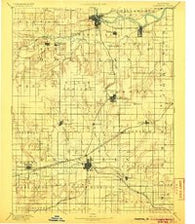Lawrence Kansas Historical topographic map, 1:125000 scale, 30 X 30 Minute, Year 1889