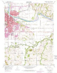Lawrence East Kansas Historical topographic map, 1:24000 scale, 7.5 X 7.5 Minute, Year 1950