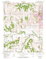 Lawrence West Kansas Historical topographic map, 1:24000 scale, 7.5 X 7.5 Minute, Year 1950