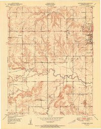 Lawrence West Kansas Historical topographic map, 1:24000 scale, 7.5 X 7.5 Minute, Year 1951