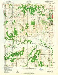 Lawrence West Kansas Historical topographic map, 1:24000 scale, 7.5 X 7.5 Minute, Year 1950
