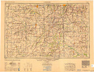 Lawrence Kansas Historical topographic map, 1:250000 scale, 1 X 2 Degree, Year 1950