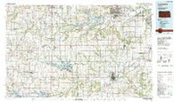 Lawrence Kansas Historical topographic map, 1:100000 scale, 30 X 60 Minute, Year 1983