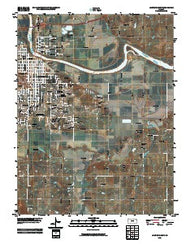 Lawrence East Kansas Historical topographic map, 1:24000 scale, 7.5 X 7.5 Minute, Year 2009