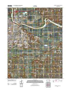 Lawrence East Kansas Historical topographic map, 1:24000 scale, 7.5 X 7.5 Minute, Year 2012