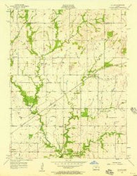 Le Loup Kansas Historical topographic map, 1:24000 scale, 7.5 X 7.5 Minute, Year 1956