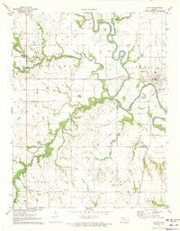 Le Roy Kansas Historical topographic map, 1:24000 scale, 7.5 X 7.5 Minute, Year 1971