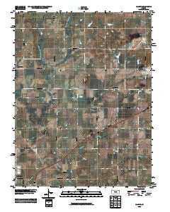 Le Loup Kansas Historical topographic map, 1:24000 scale, 7.5 X 7.5 Minute, Year 2009