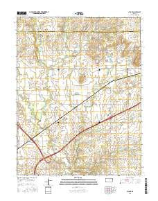 Le Loup Kansas Current topographic map, 1:24000 scale, 7.5 X 7.5 Minute, Year 2015