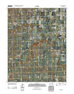 Le Roy Kansas Historical topographic map, 1:24000 scale, 7.5 X 7.5 Minute, Year 2012