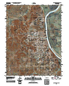 Leavenworth Kansas Historical topographic map, 1:24000 scale, 7.5 X 7.5 Minute, Year 2009
