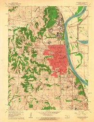 Leavenworth Kansas Historical topographic map, 1:24000 scale, 7.5 X 7.5 Minute, Year 1961