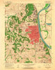 Leavenworth Kansas Historical topographic map, 1:24000 scale, 7.5 X 7.5 Minute, Year 1961