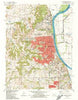 Leavenworth Kansas Historical topographic map, 1:24000 scale, 7.5 X 7.5 Minute, Year 1984