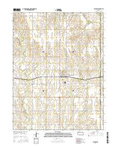 Lebanon Kansas Current topographic map, 1:24000 scale, 7.5 X 7.5 Minute, Year 2015