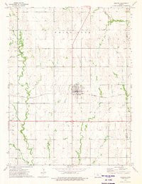 Lebanon Kansas Historical topographic map, 1:24000 scale, 7.5 X 7.5 Minute, Year 1973