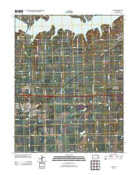 Lebo Kansas Historical topographic map, 1:24000 scale, 7.5 X 7.5 Minute, Year 2012