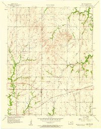 Lebo NW Kansas Historical topographic map, 1:24000 scale, 7.5 X 7.5 Minute, Year 1957