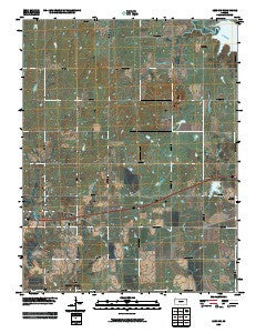 Lebo NW Kansas Historical topographic map, 1:24000 scale, 7.5 X 7.5 Minute, Year 2009