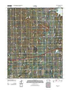 Lebo NW Kansas Historical topographic map, 1:24000 scale, 7.5 X 7.5 Minute, Year 2012