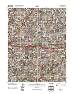 Lenexa Kansas Historical topographic map, 1:24000 scale, 7.5 X 7.5 Minute, Year 2012