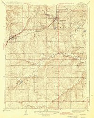 Lenexa Kansas Historical topographic map, 1:31680 scale, 7.5 X 7.5 Minute, Year 1943