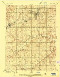 Lenexa Kansas Historical topographic map, 1:24000 scale, 7.5 X 7.5 Minute, Year 1935