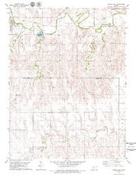 Lenora East Kansas Historical topographic map, 1:24000 scale, 7.5 X 7.5 Minute, Year 1978