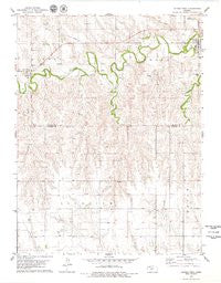 Lenora West Kansas Historical topographic map, 1:24000 scale, 7.5 X 7.5 Minute, Year 1978