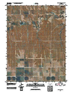 Lenora West Kansas Historical topographic map, 1:24000 scale, 7.5 X 7.5 Minute, Year 2010