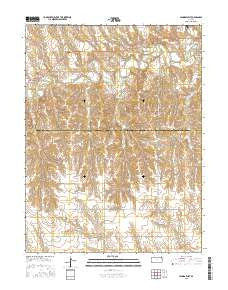 Lenora West Kansas Current topographic map, 1:24000 scale, 7.5 X 7.5 Minute, Year 2015