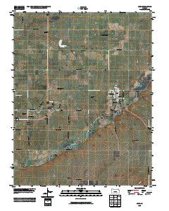 Leon Kansas Historical topographic map, 1:24000 scale, 7.5 X 7.5 Minute, Year 2009