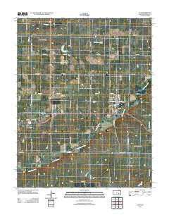 Leon Kansas Historical topographic map, 1:24000 scale, 7.5 X 7.5 Minute, Year 2012